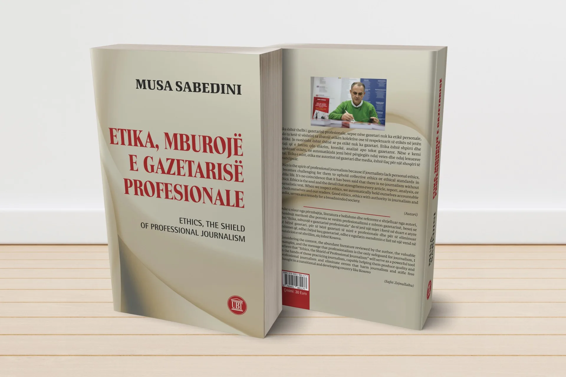 Doli nga shtypi libri “Etika, mburojë e gazetarisë profesionale”, i gazetarit, publicistit dhe profesorit të UBT-së, Musa Sabedini