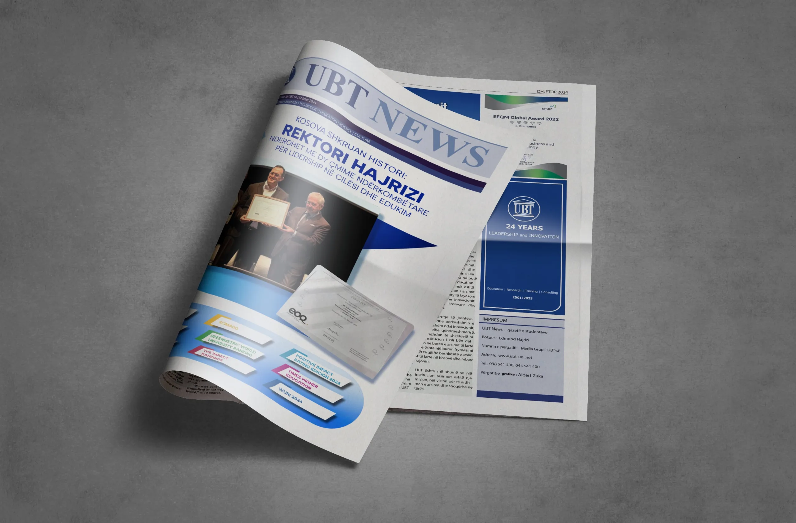 Publikohet numri i ri i gazetës “UBT News”