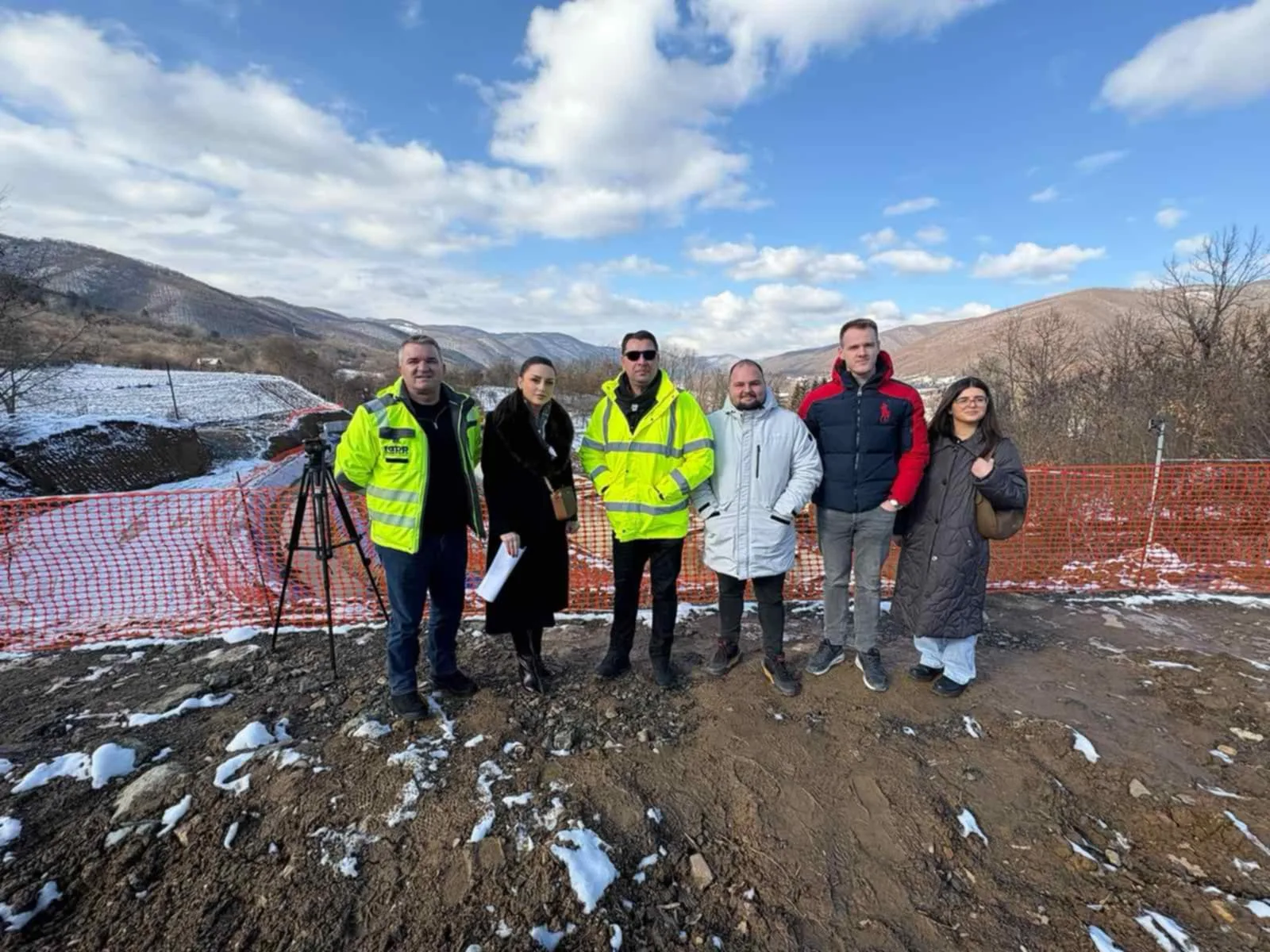 UBT students and professors visit works on the “Ibër-Lepenci” canal