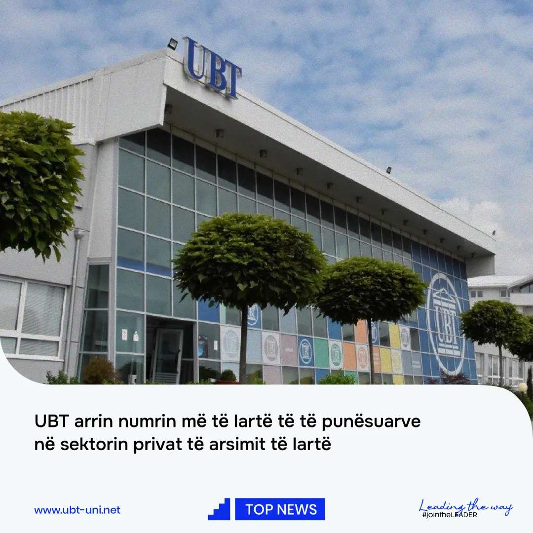 UBT reaches the highest number of employees in the private sector of higher education