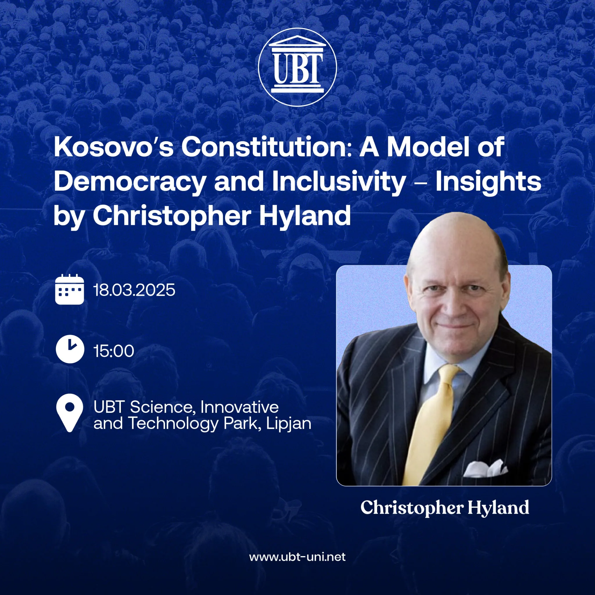 Diskutim i hapur mbi Kushtetutën e Kosovës: Një model i Demokracisë dhe Pjesëmarrjes – Perspektiva nga Christopher Hyland”
