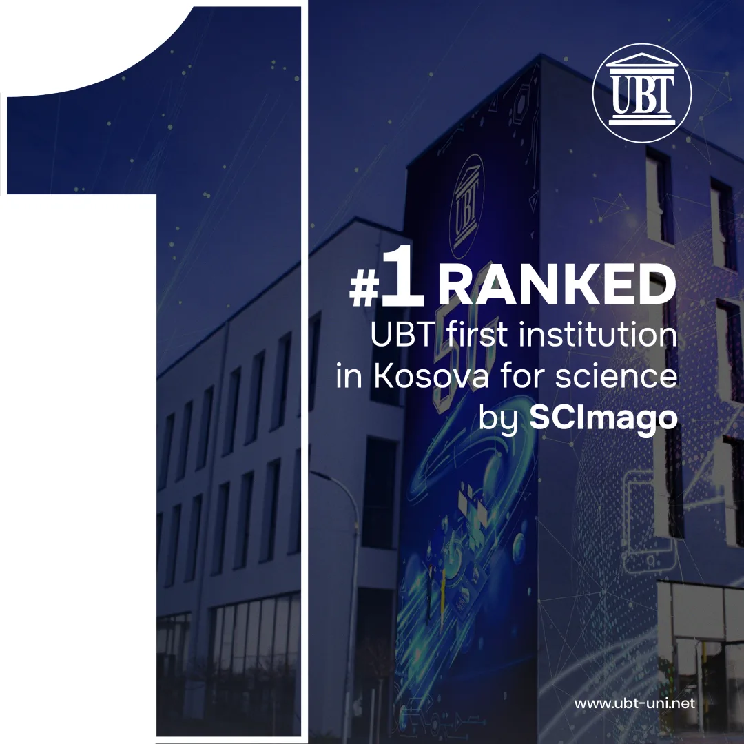 UBT rangohet institucioni i parë në Kosovë për shkencë nga SCImago