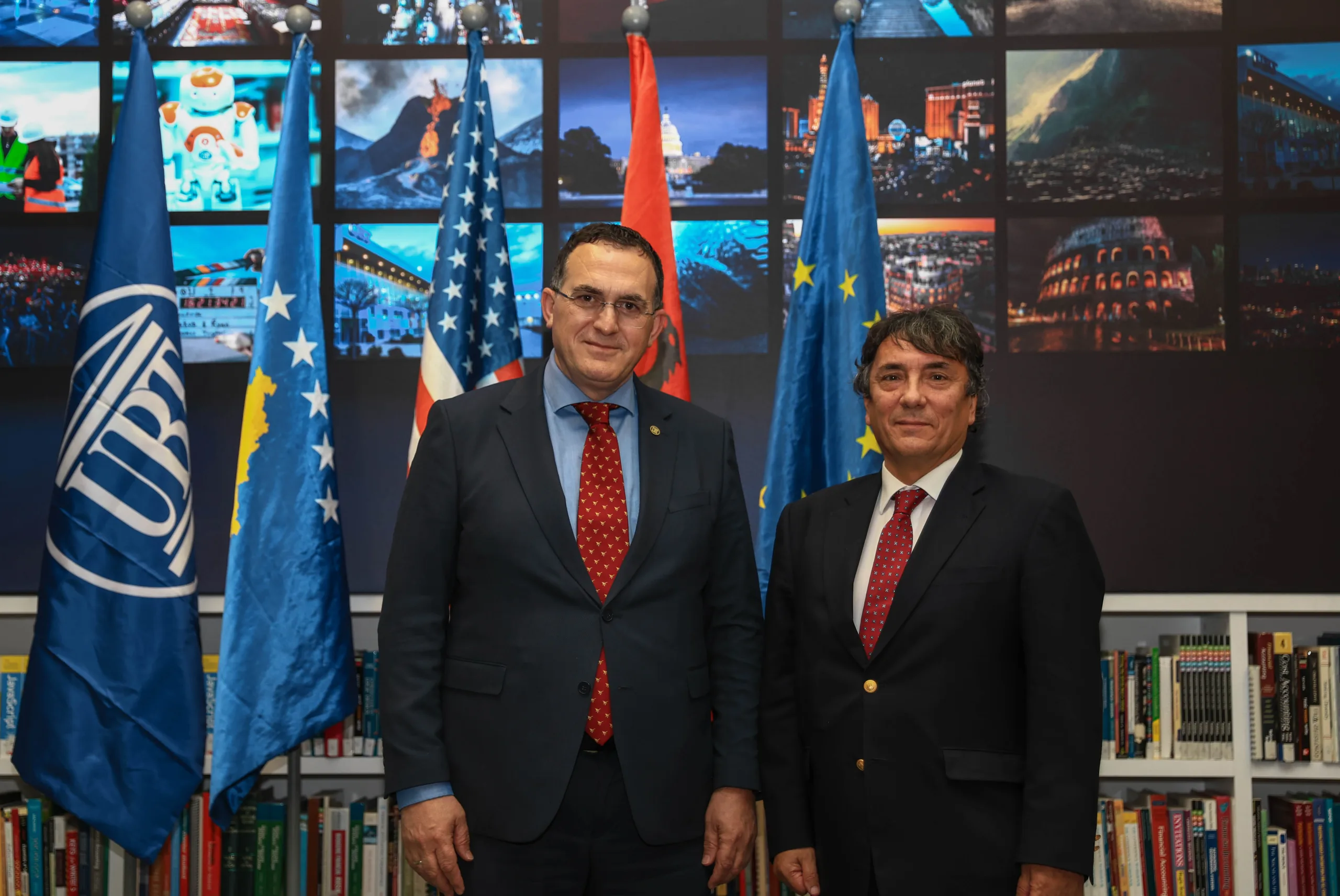 Ambasadori i ri i Italisë në Kosovë, Maurizio Antonini, viziton Parkun Shkencor, Inovativ dhe Teknologjik të UBT-së
