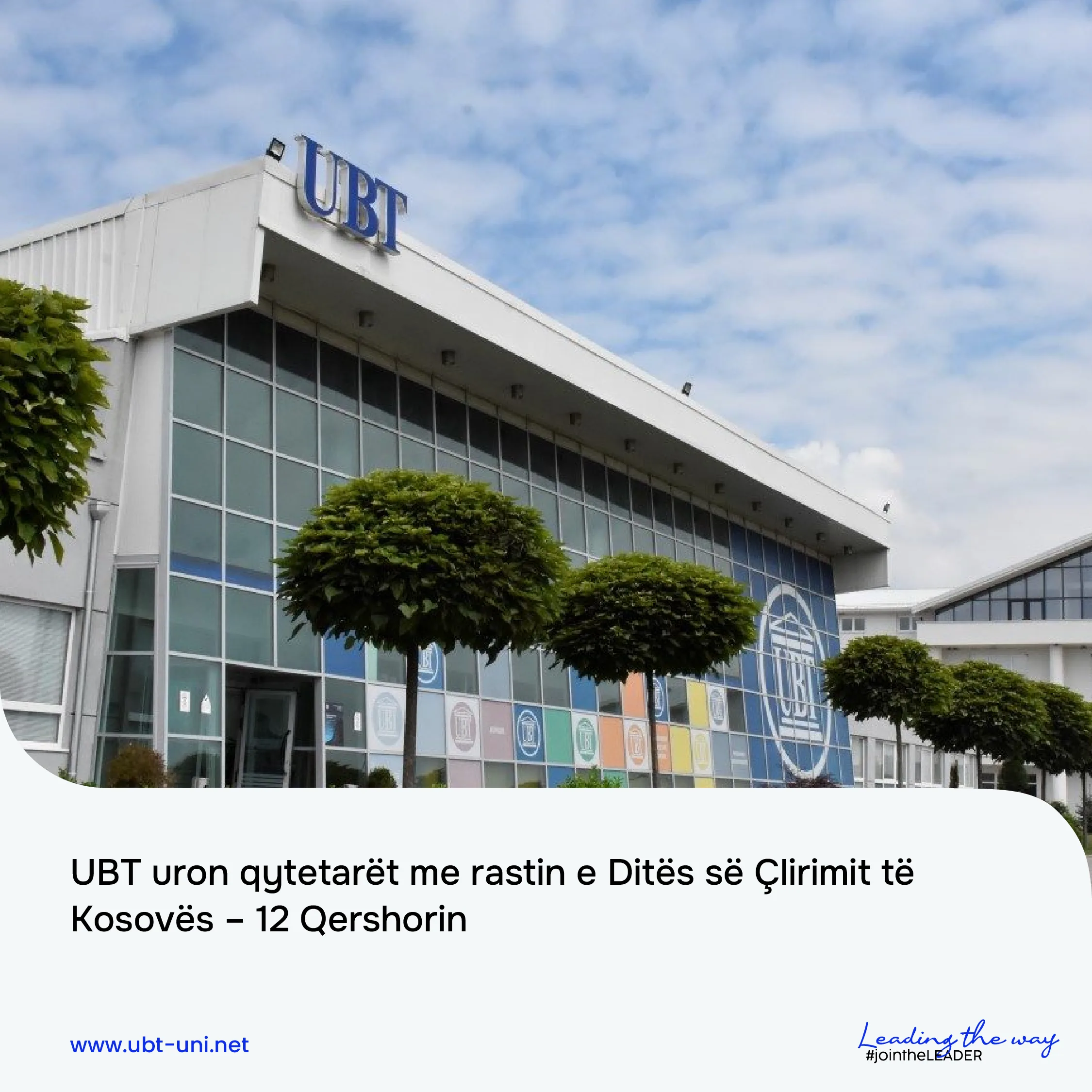 UBT uron qytetarët me rastin e Ditës së Çlirimit të Kosovës – 12 Qershorin
