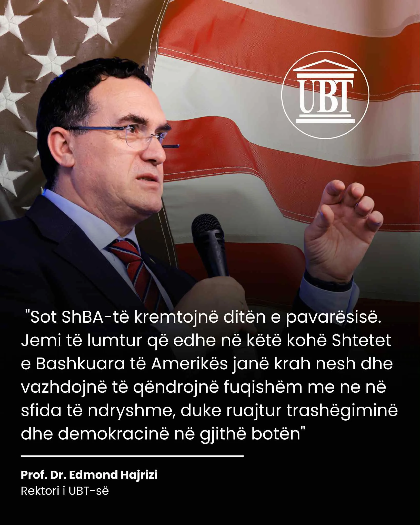 UBT uron 4 Korrikun – Ditën e Pavarësisë së Shteteve të Bashkuara të Amerikës