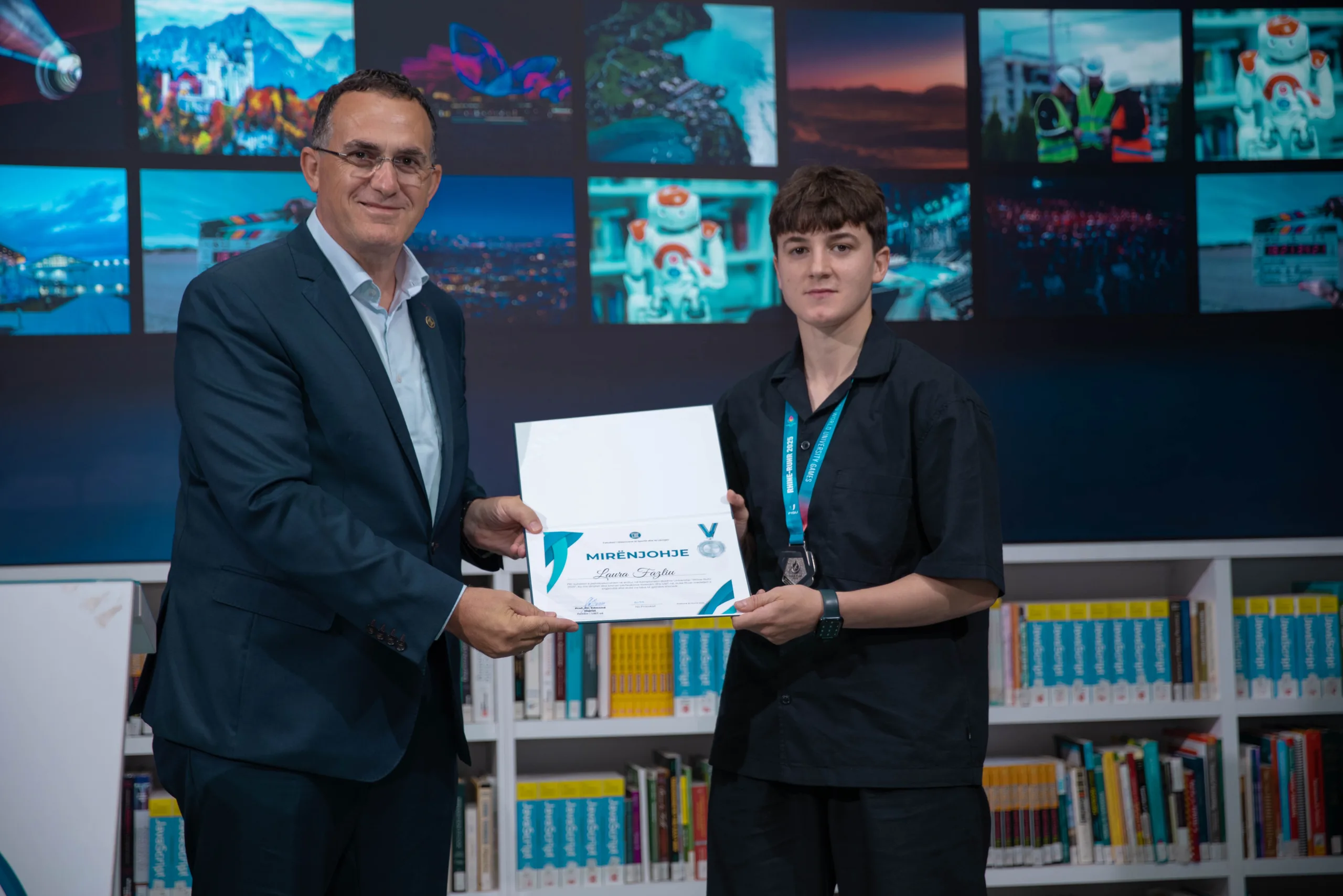 UBT nderon xhudisten Laura Fazliu për medaljen historike të argjendtë në Lojërat Universitare Botërore “FISU 2025”