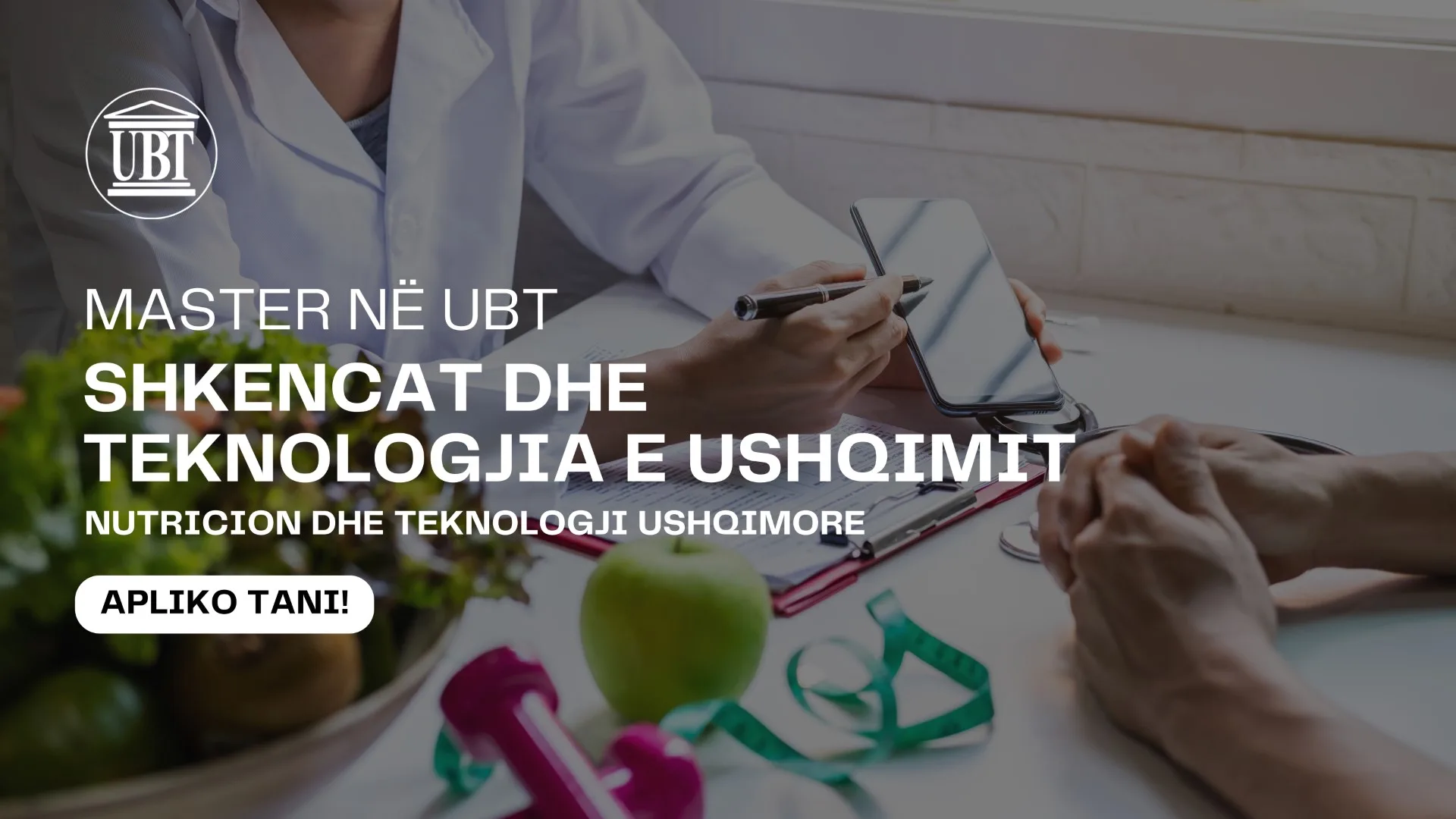 Bëhu ekspert i sigurisë dhe cilësisë ushqimore me Masterin në UBT – Shkencat dhe Teknologjia e Ushqimit