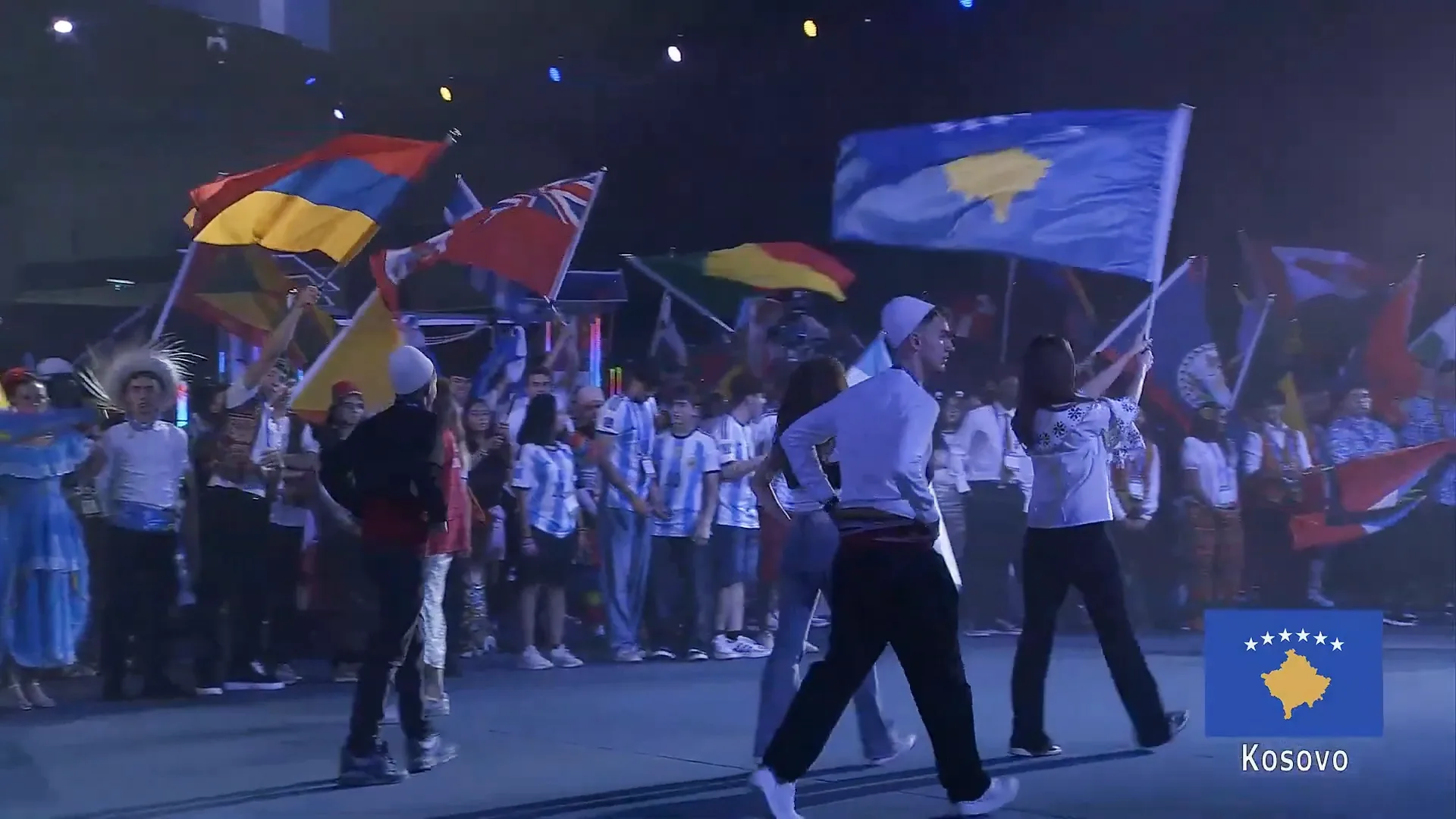 Flamuri i Kosovës valon në mesin e mbi 190 shteteve në ceremoninë e hapjes së First Global Challenge 2025 në Panama