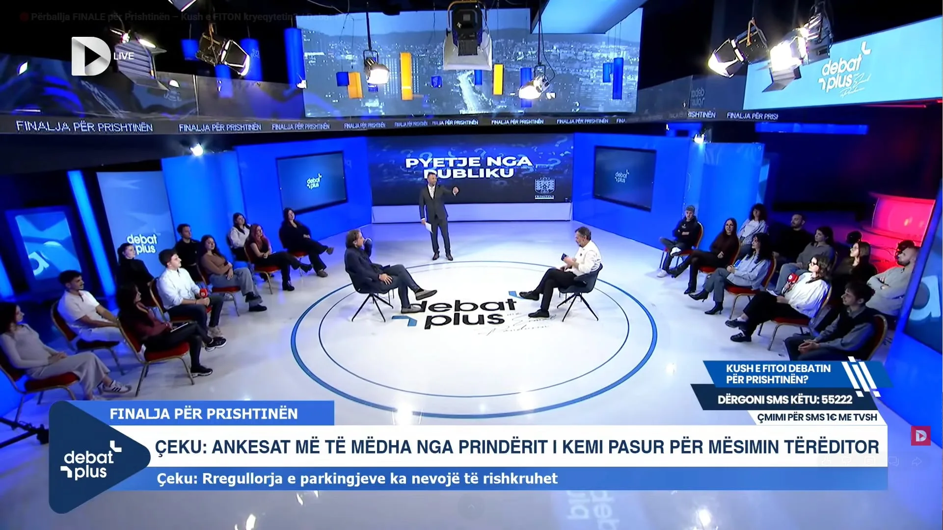 Studentët e UBT-së morën pjesë në debatin e kandidatëve për Komunën e Prishtinës në RTV Dukagjini