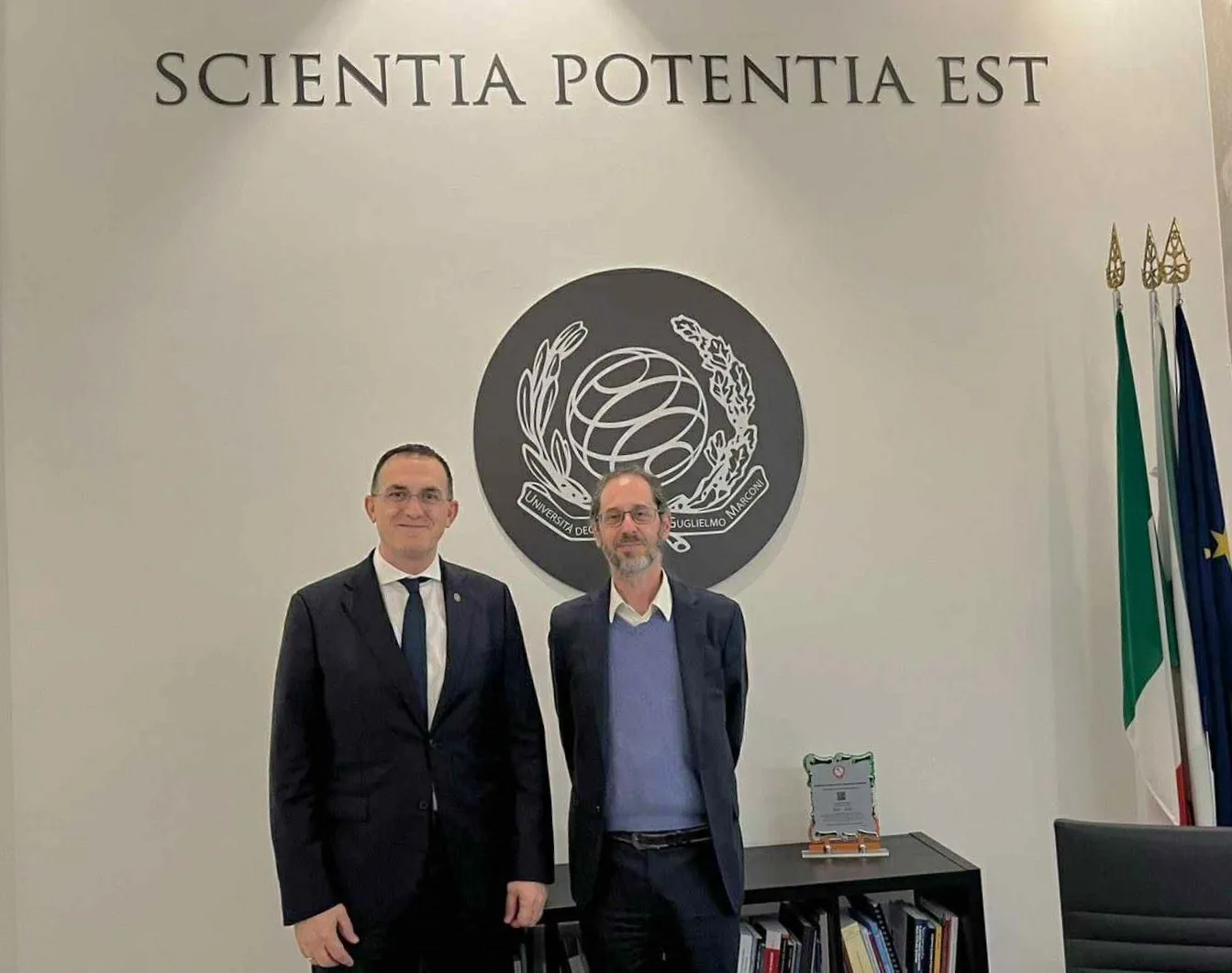 Rektori Hajrizi viziton UniMarconi në Romë