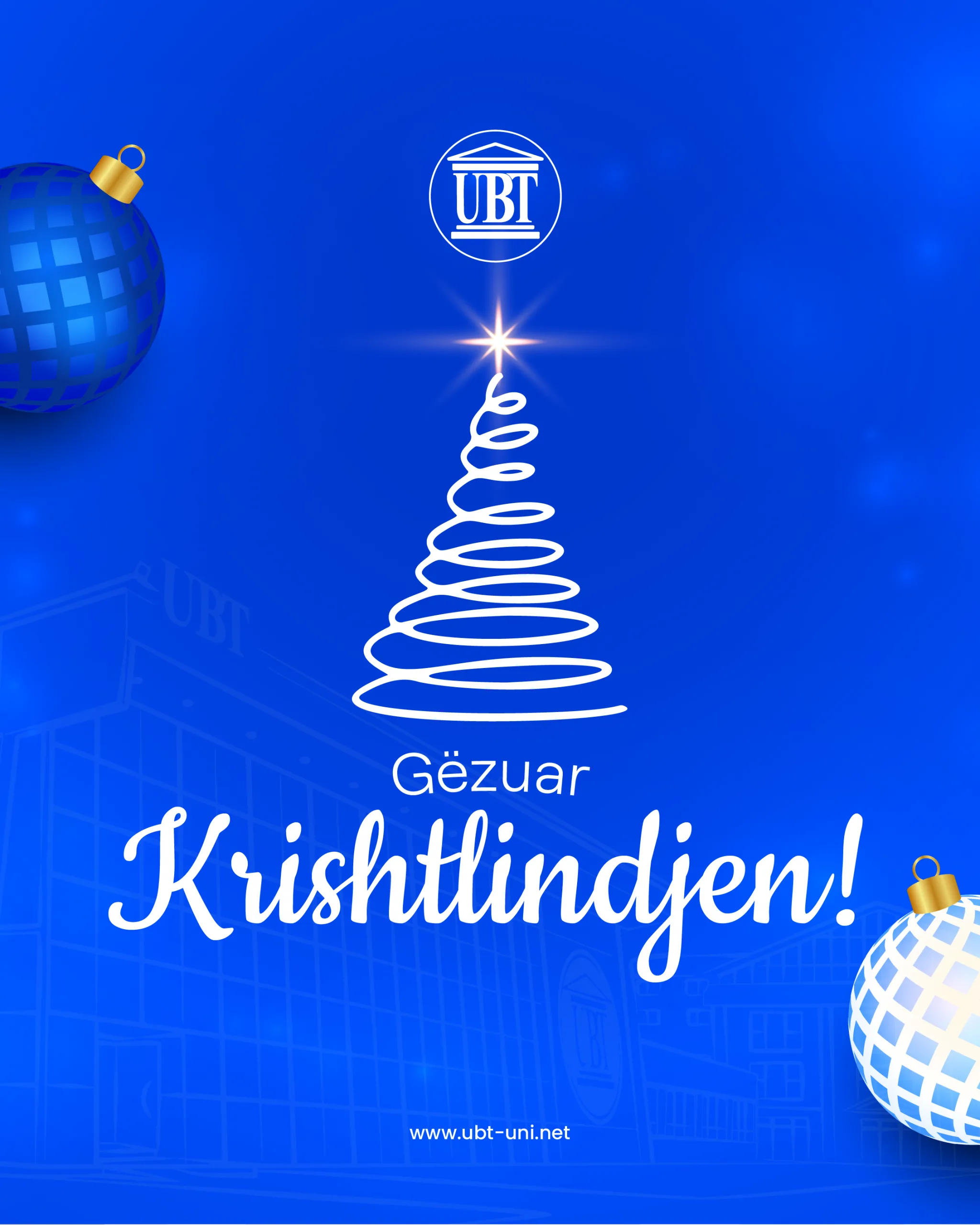 UBT uron besimtarët e krishterë për Festën e Krishtlindjes