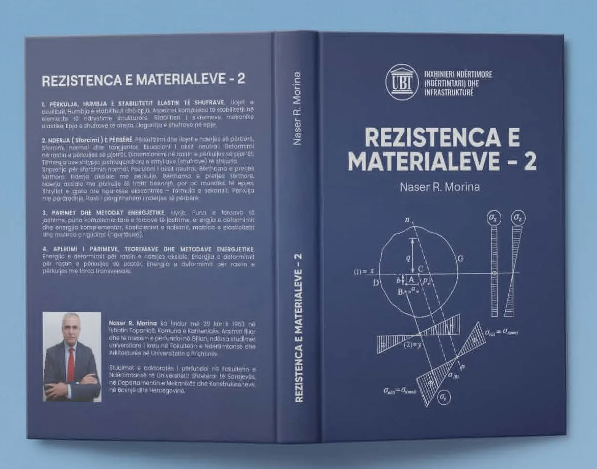Del nga shtypi libri “Rezistenca e Materialeve – 2” nga profesori i UBT-së, Naser Morina