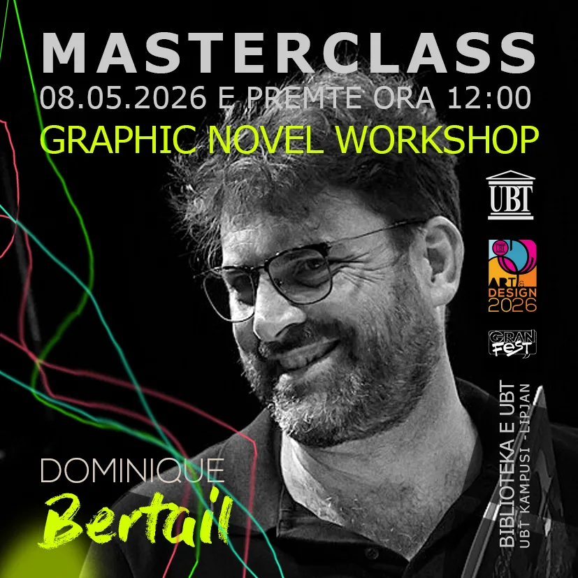 Dominique Bertail, emër i madh i romanit grafik francez, vjen në UBT për një eksperiencë unike kreative