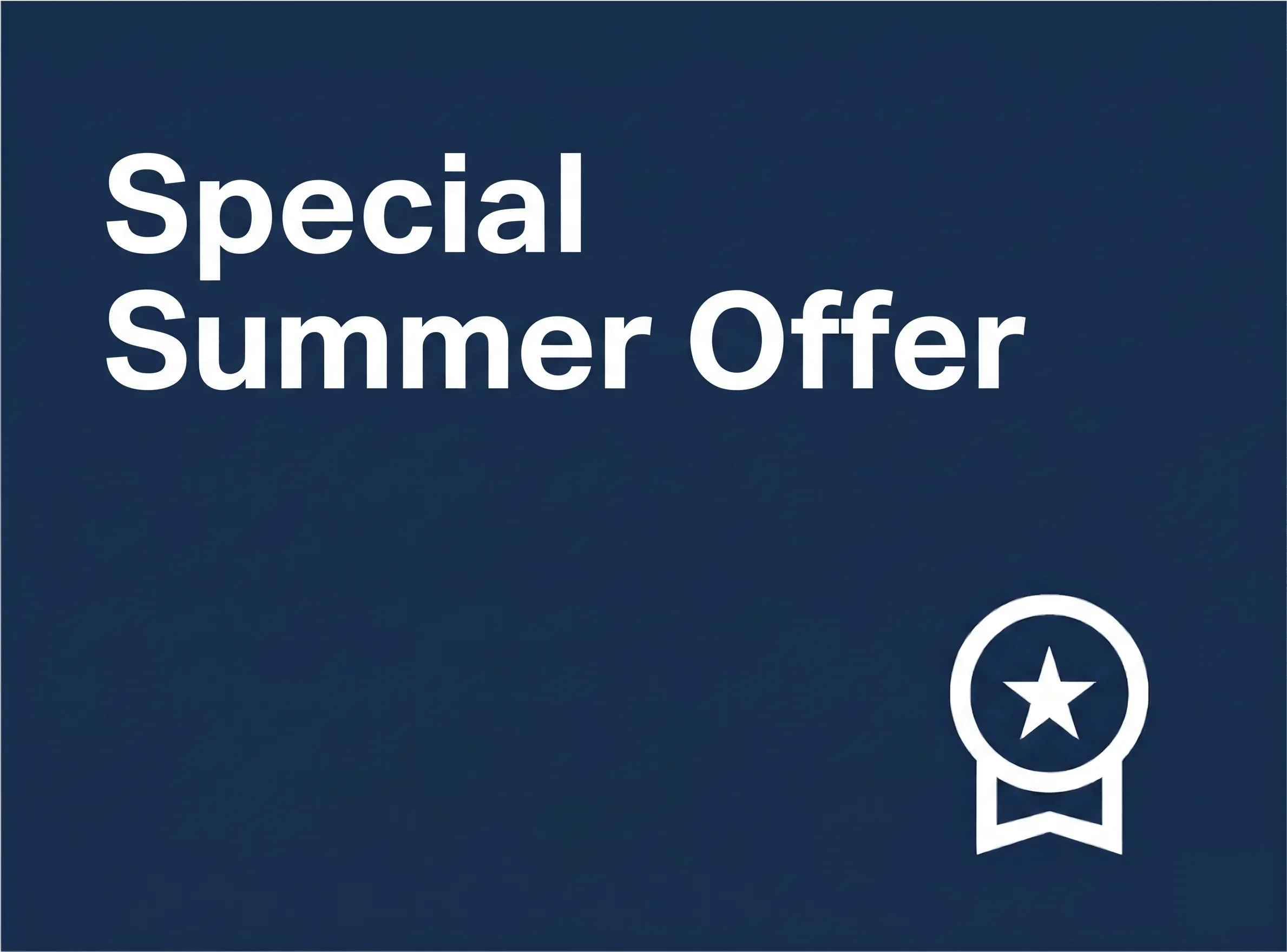 UBT SPECIAL SUMMER OFFER