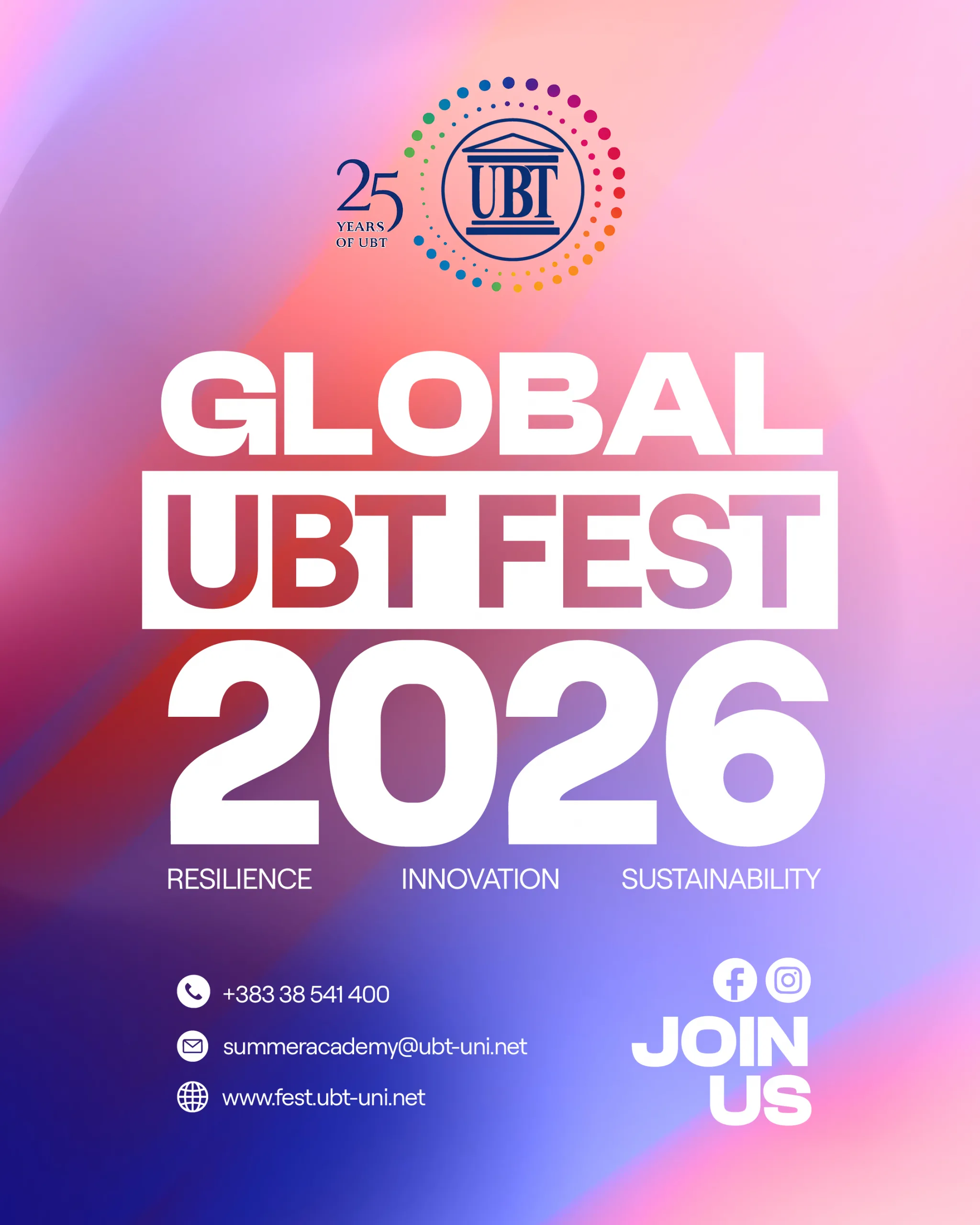 UBT hap aplikimet për “Global UBT Fest 2026”