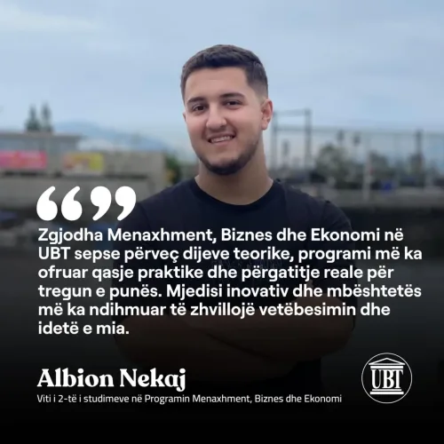 Albion Nekaj - Menaxhment, Biznes dhe Ekonomi