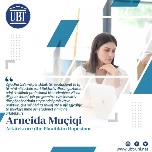 Arneida Muçiqi - Arkitekturë dhe Planifikim Hapësinor 