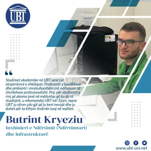 Butrint Kryeziu - Inxhinieri e Ndërtimit dhe Infrastrukturë