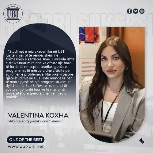 Valentina Koxha - Shkenca Kompjuterike dhe Inxhinieri 